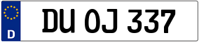 Truck License Plate